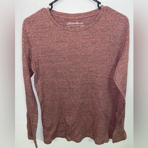 Eddie Bauer Women’s Long Sleeve Mauve Shirt Size L